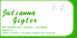 julianna gigler business card